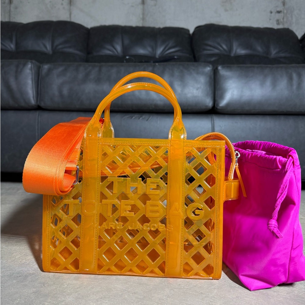 Marc Jacobs The Jelly Tote Small in Orange, Comes With Dust Bag